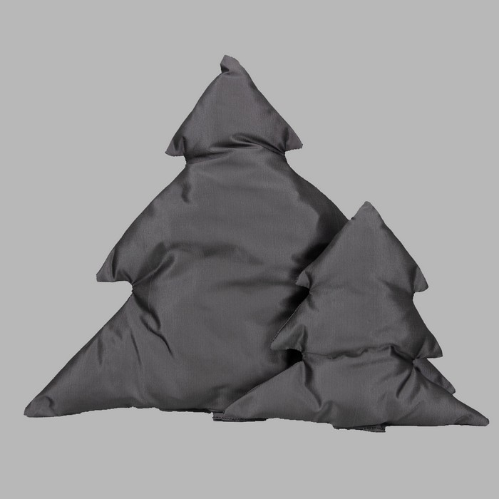 Christmas tree cushion Jolly Old Saint Nick color dark gray different heights